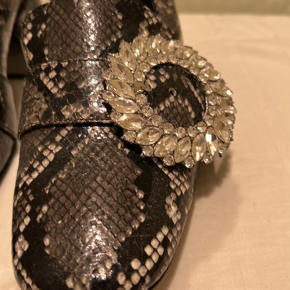 Never Worn. Jeffrey Campbell Python Print With Rh… - image 4